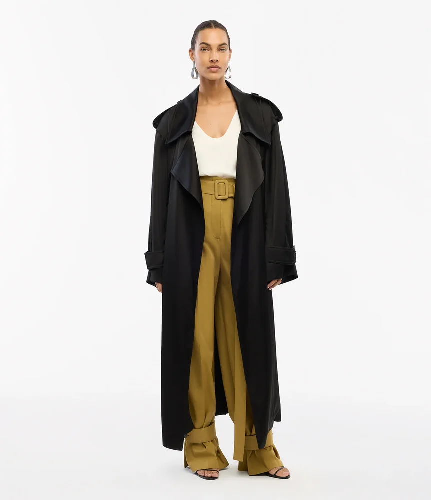 Satin Soft Trench