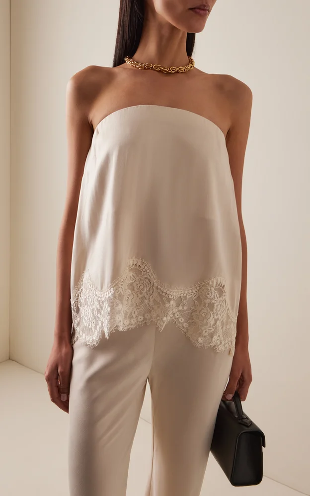 Visions Lace Strapless Top