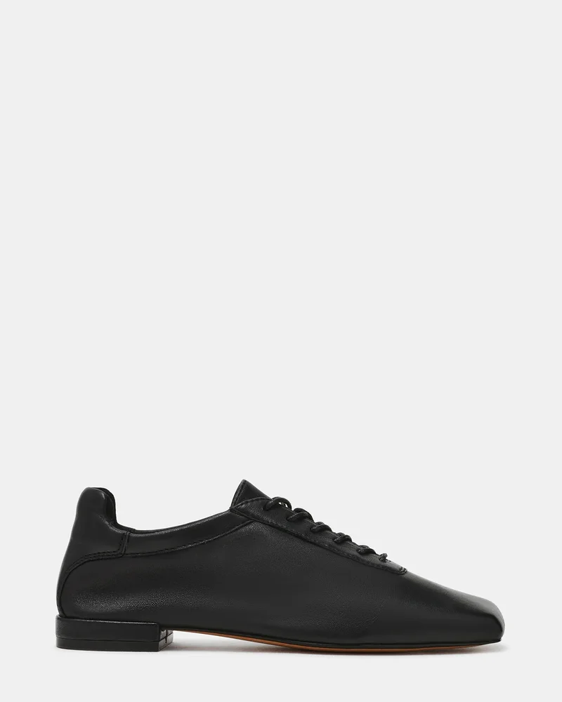 Delphy Lace-Up Black Leather