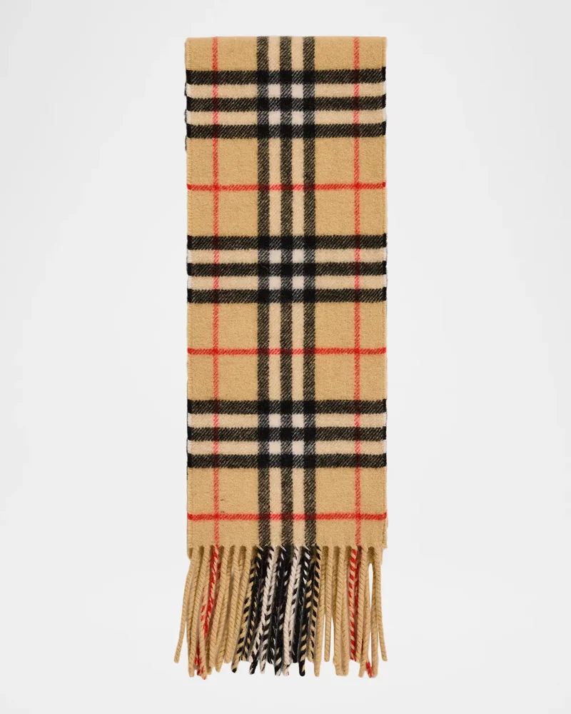 Check Cashmere Scarf
