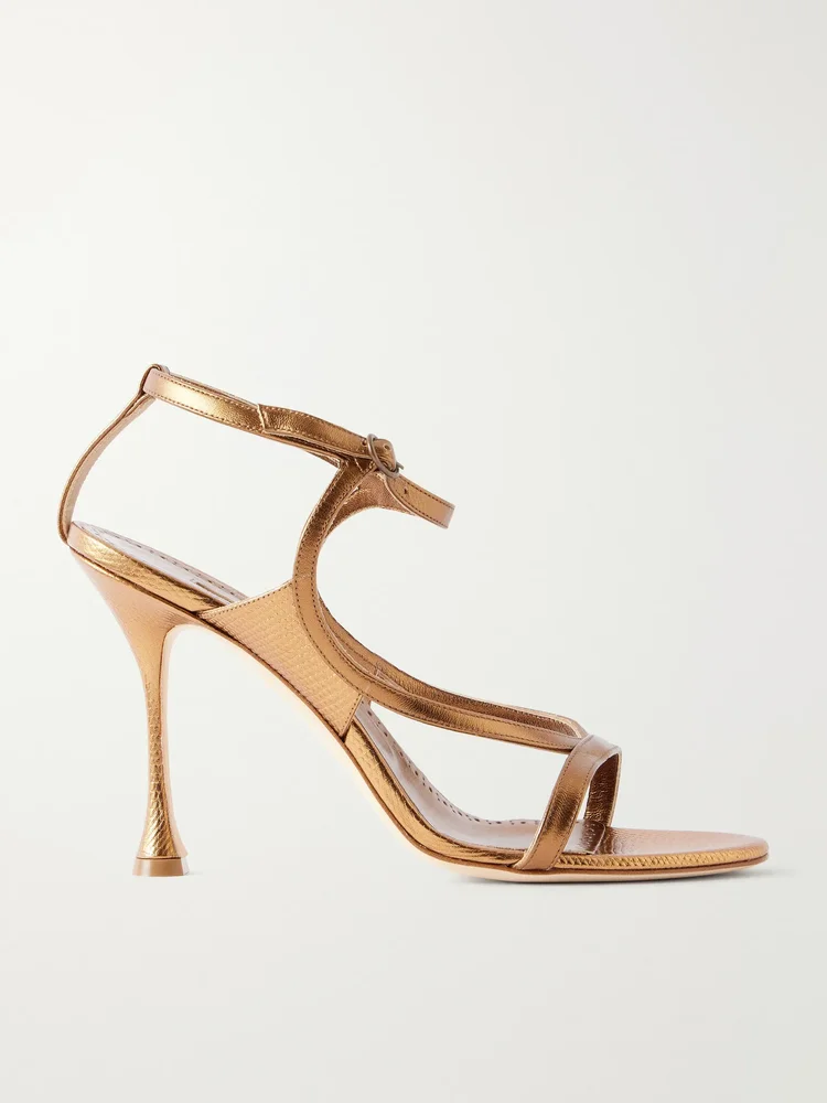 Tibula 105 metallic leather sandals