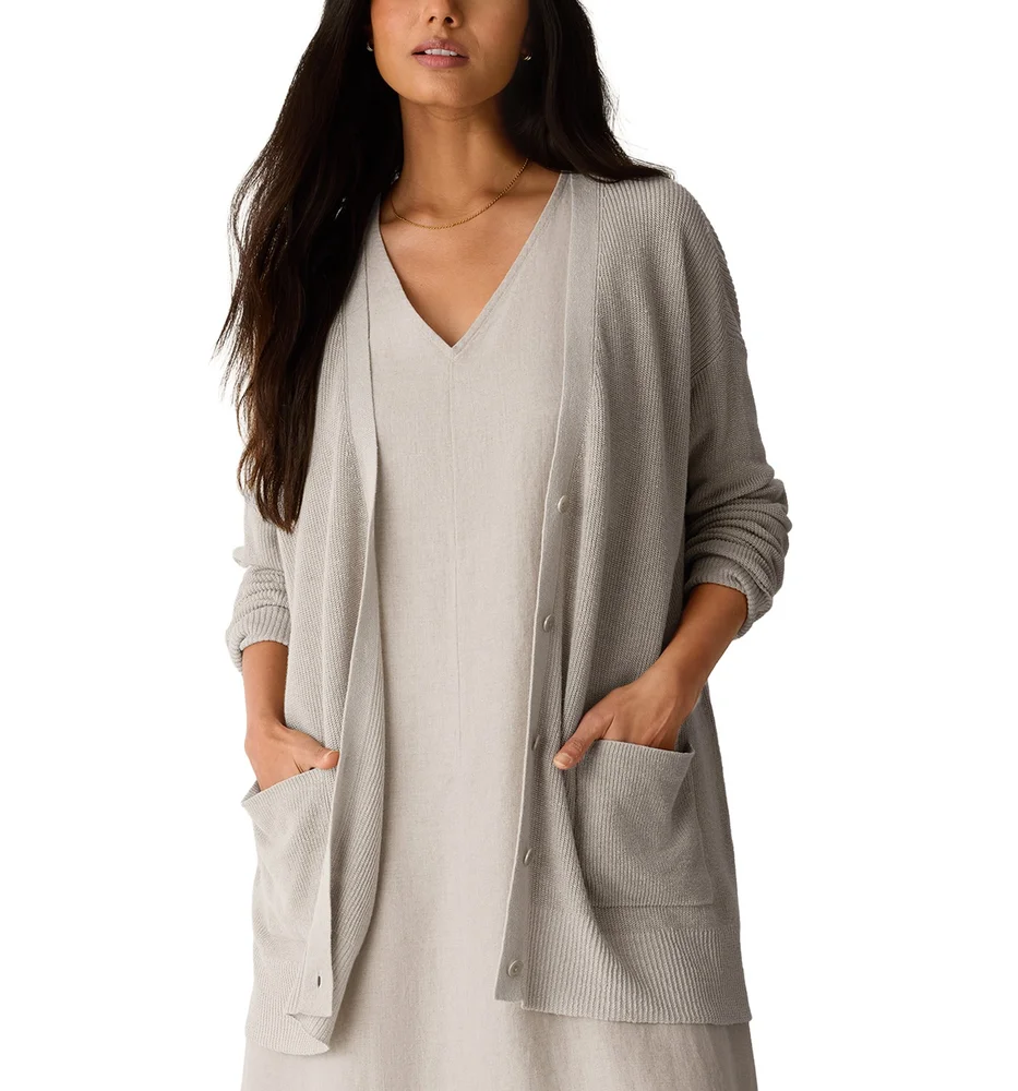 V-Neck Cardigan Sweater