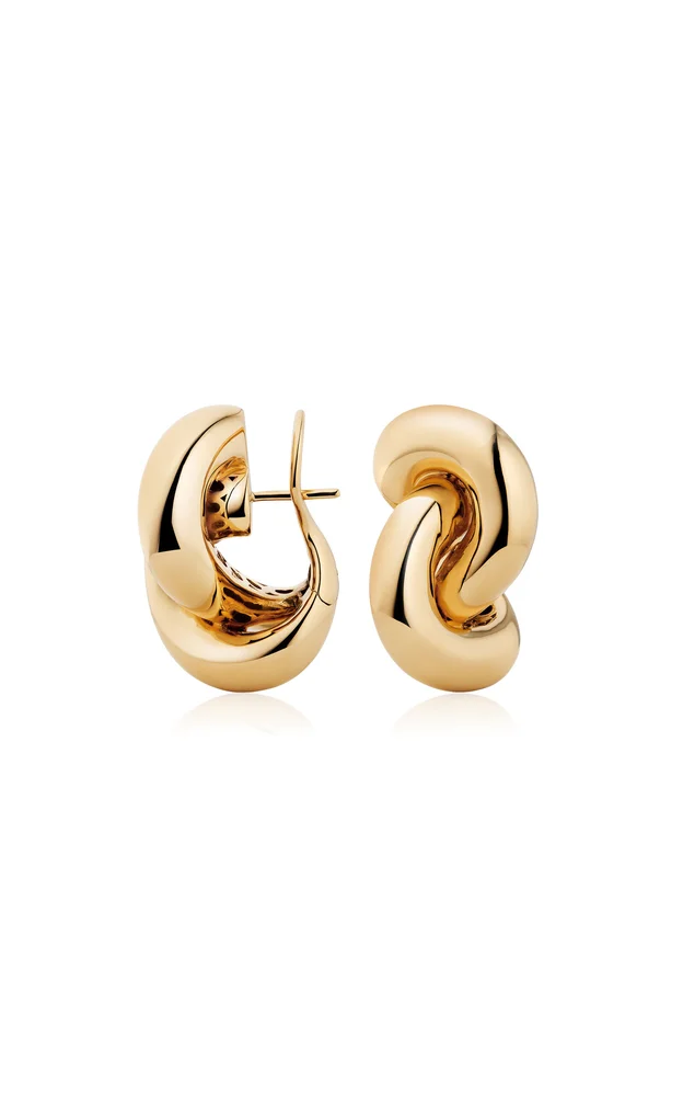 Big Legacy 18K Yellow Gold Knot Earrings