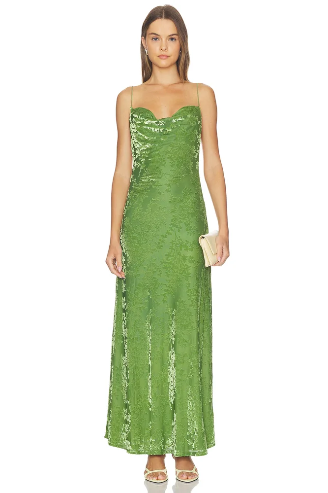 Lyssa Cowl Cross Back Maxi Dress