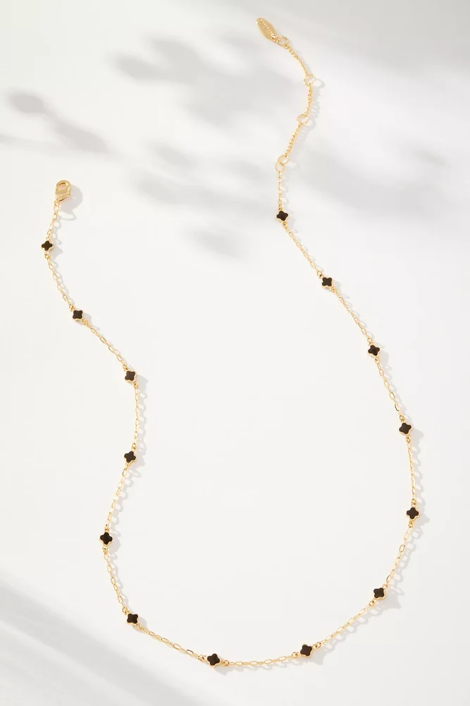 Tiny Clover Chain Necklace