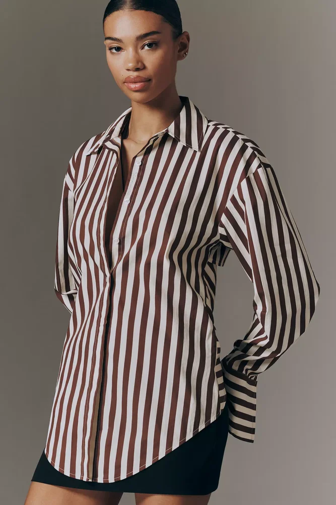 SIMONMILLER Loch Poplin Buttondown Top