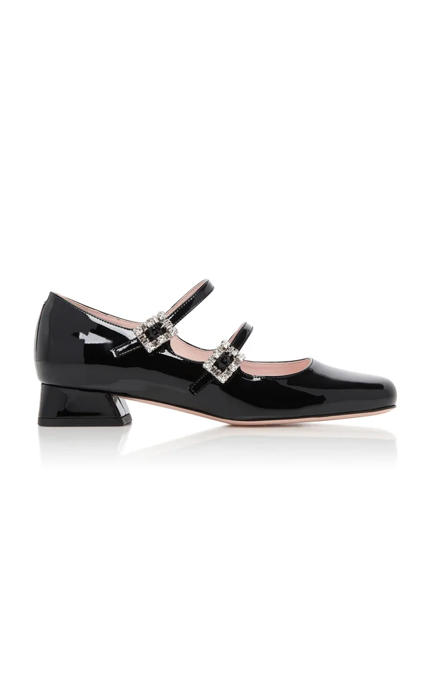 Mini Tres Vivier Patent Flats