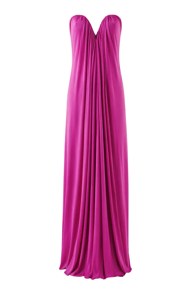Olivienne Strapless Jersey Maxi Dress