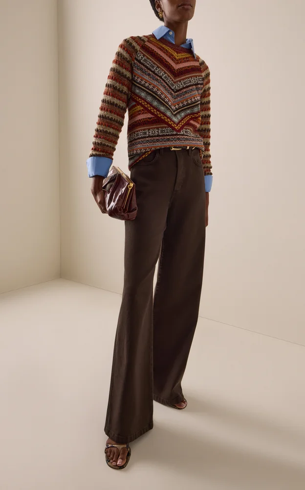 Striped Wool-Blend Sweater