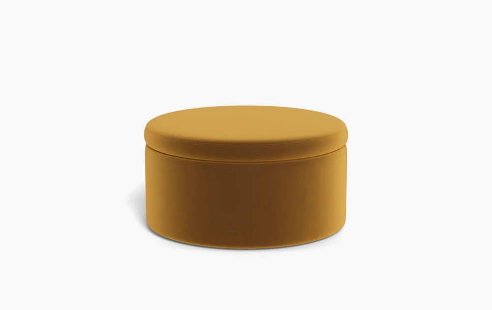 Colten Round Storage Coffee Table Ottoman