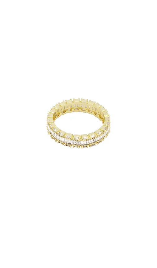 Cz X Baguette Eternity Ring
