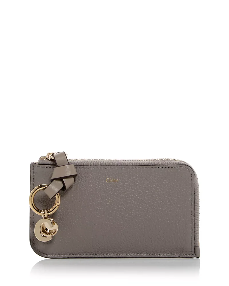 Alphabet Small Leather Zip Wallet