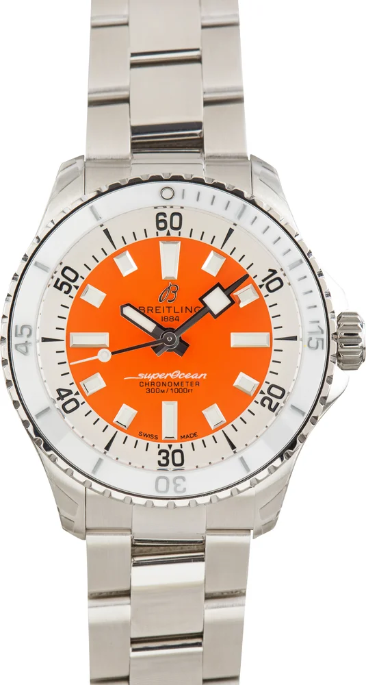 Pre-Owned Superocean Automatic 36 Orange Dial, Ref. A17377211O1A1 (2023)