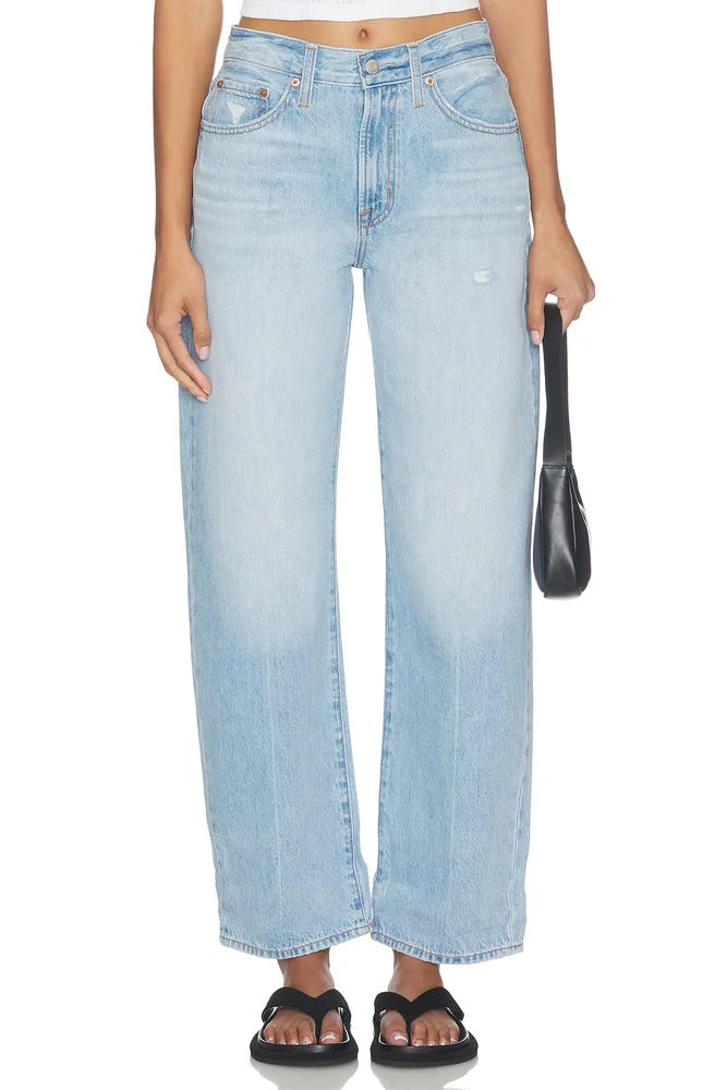 Reba Leopard Print Denim Jeans