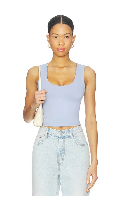 x Intimately Clean Lines Muscle Cami In Dawn Breeze Free People