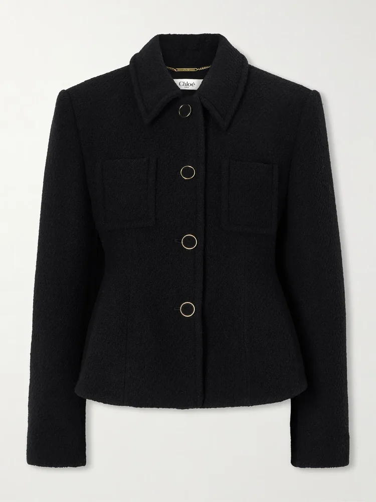 Wool-blend bouclé jacket