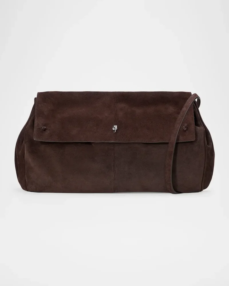 Cy Oversized Suede Crossbody Bag