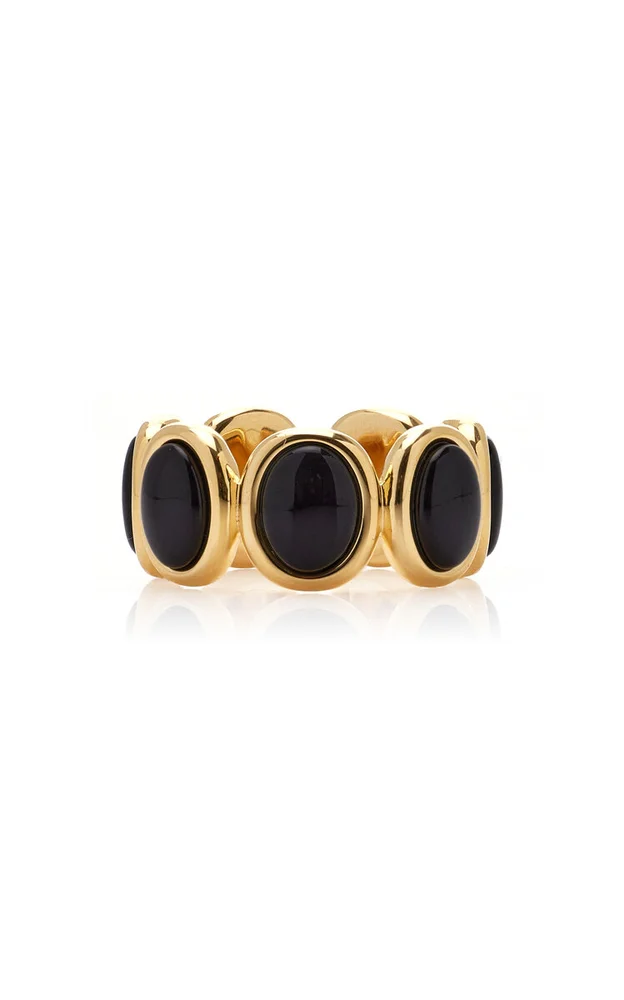 Exclusive Leonora Gold Vermeil Onyx Ring