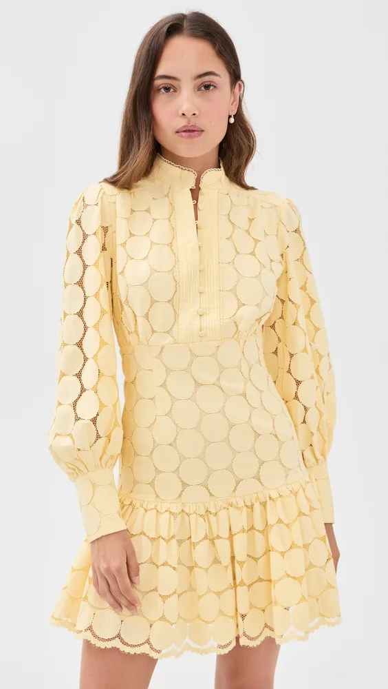 Remy Spot Lace Mini Dress