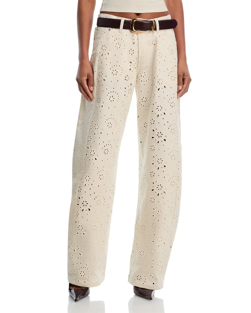 Rori High Rise Barrel Jeans in Sea Mist