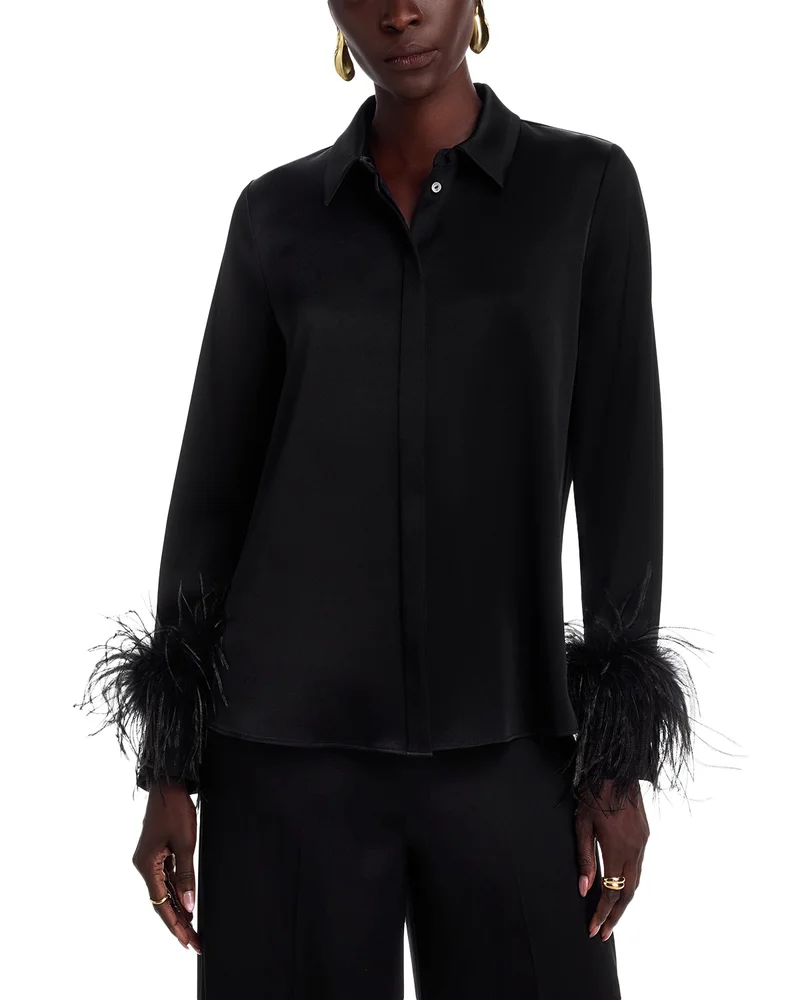 Luna Satin Back Crepe Blouse