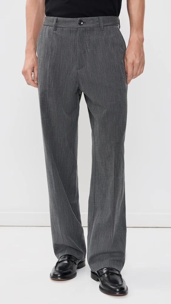 Herringbone Tailored Pants