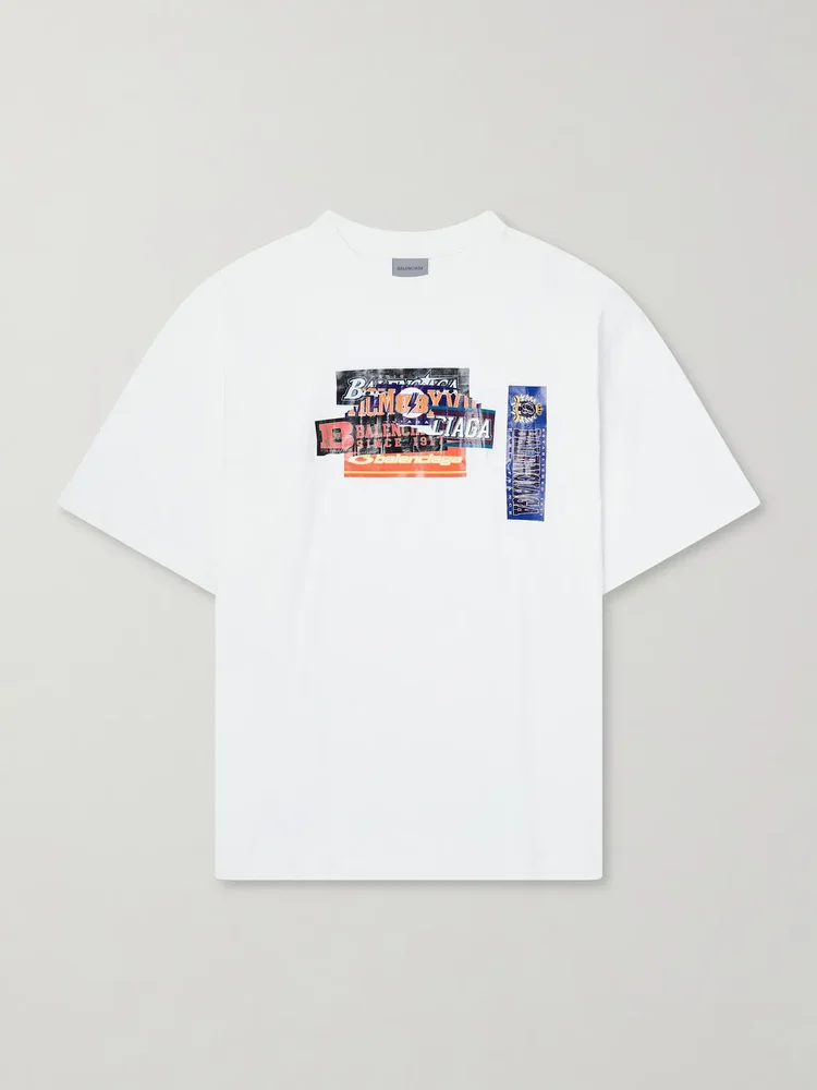 Printed Cotton-Jersey T-Shirt
