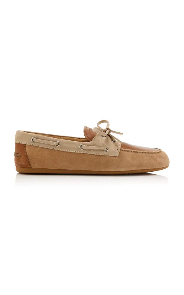 Leather and Suede Boat Shoes