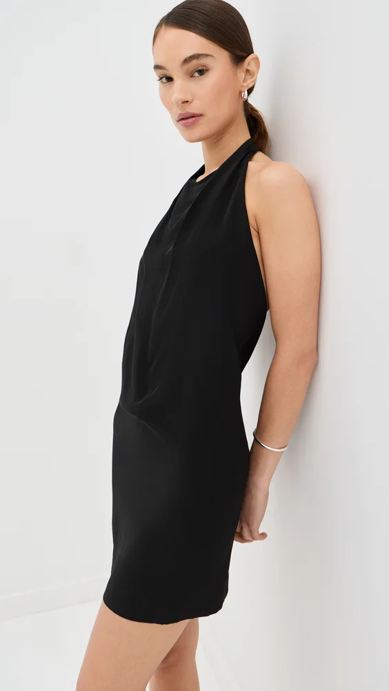 Liquid Halter Mini Dress