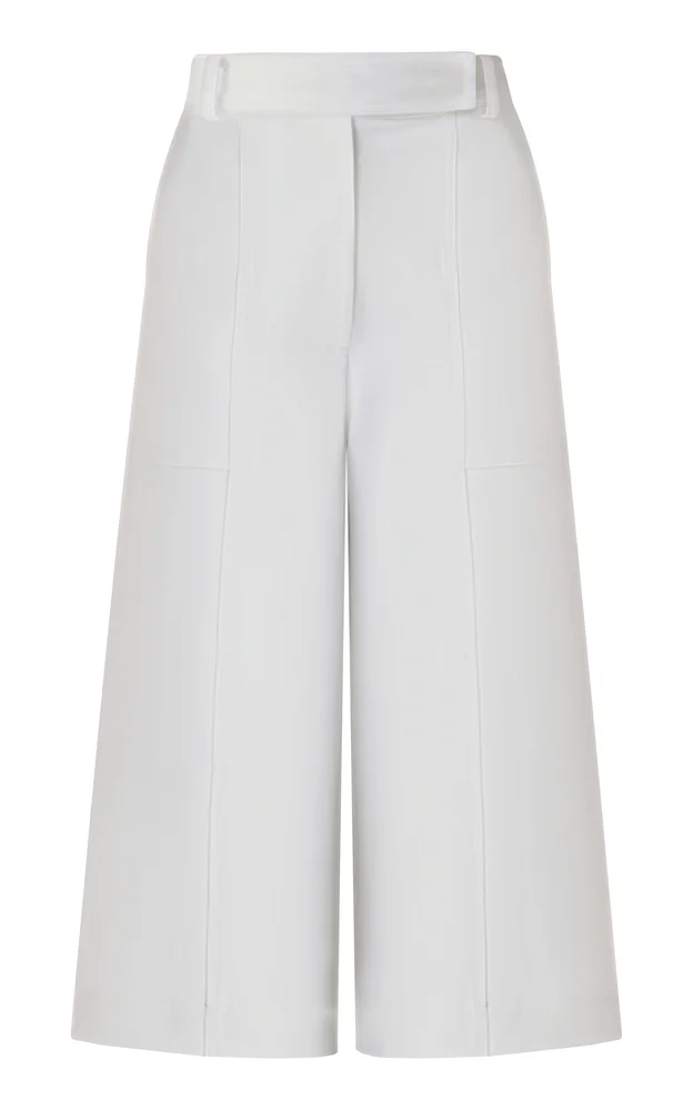 Amani Crepe Wide-Leg Culottes