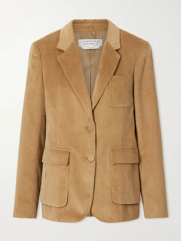 Louisa Cotton Ribbed Blazer