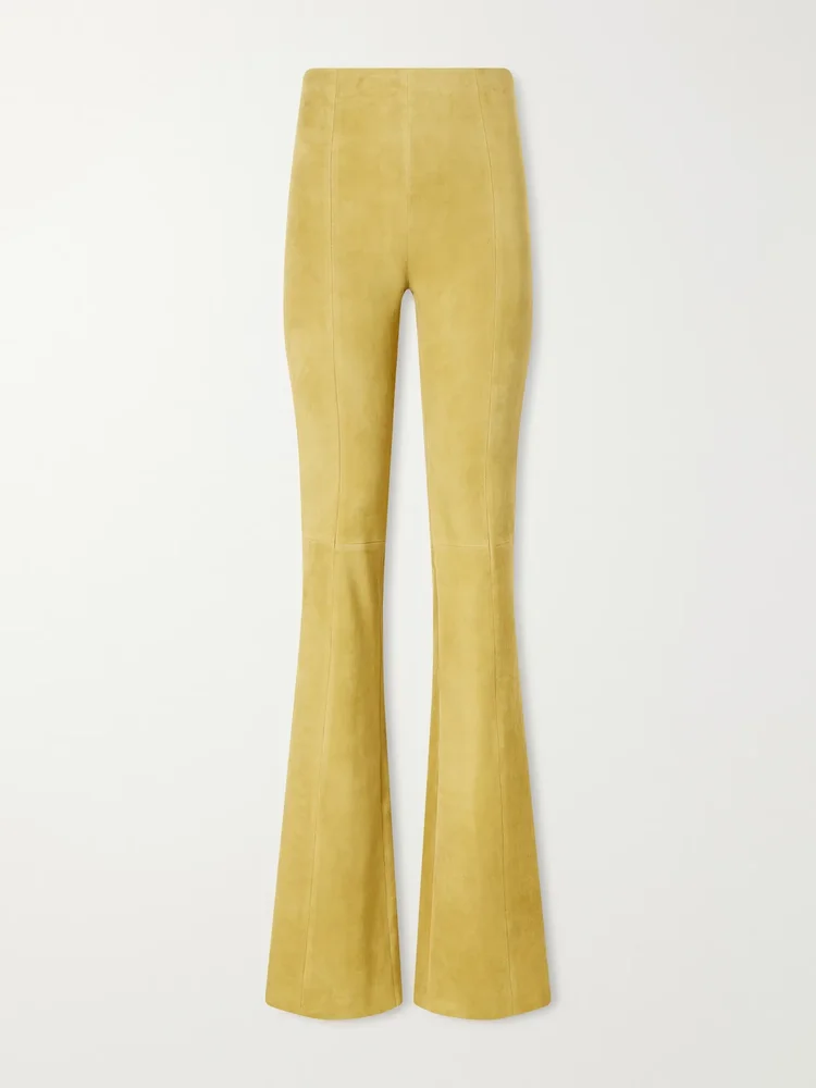 Gégé suede flared pants
