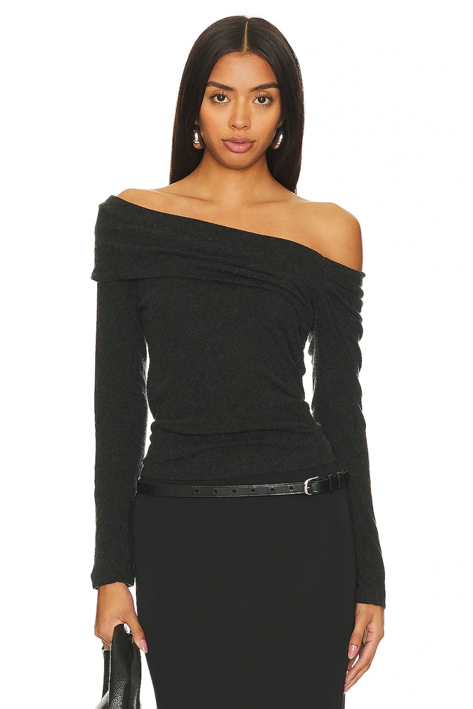 Cashmere One-shoulder Top