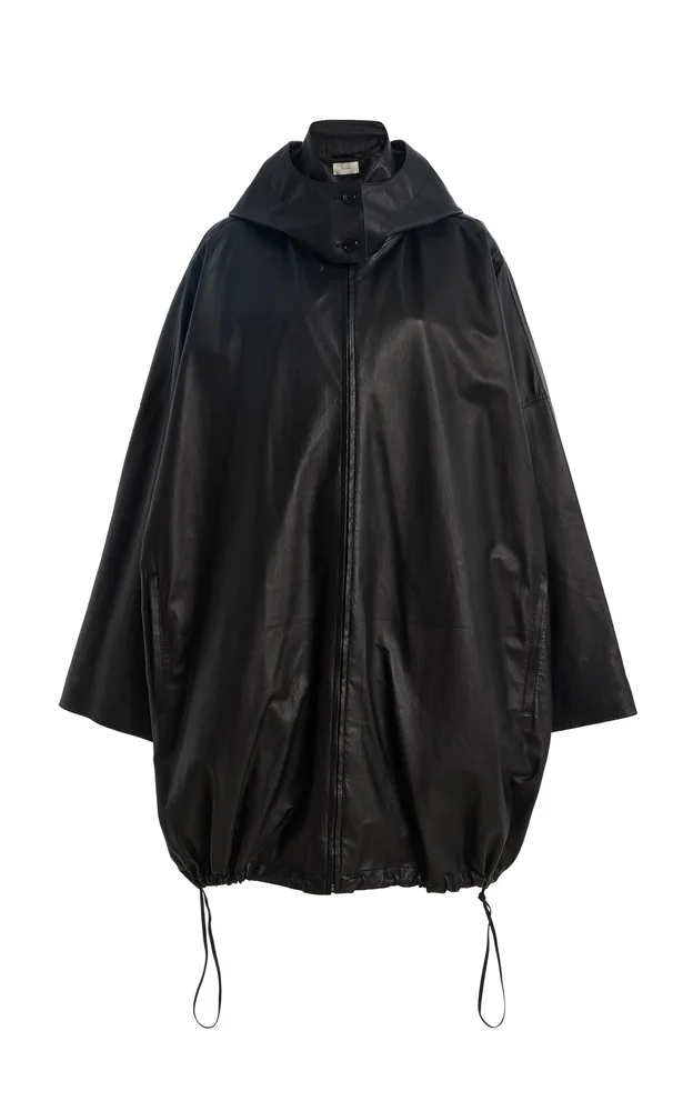 Cassandre Plonge Leather Coat