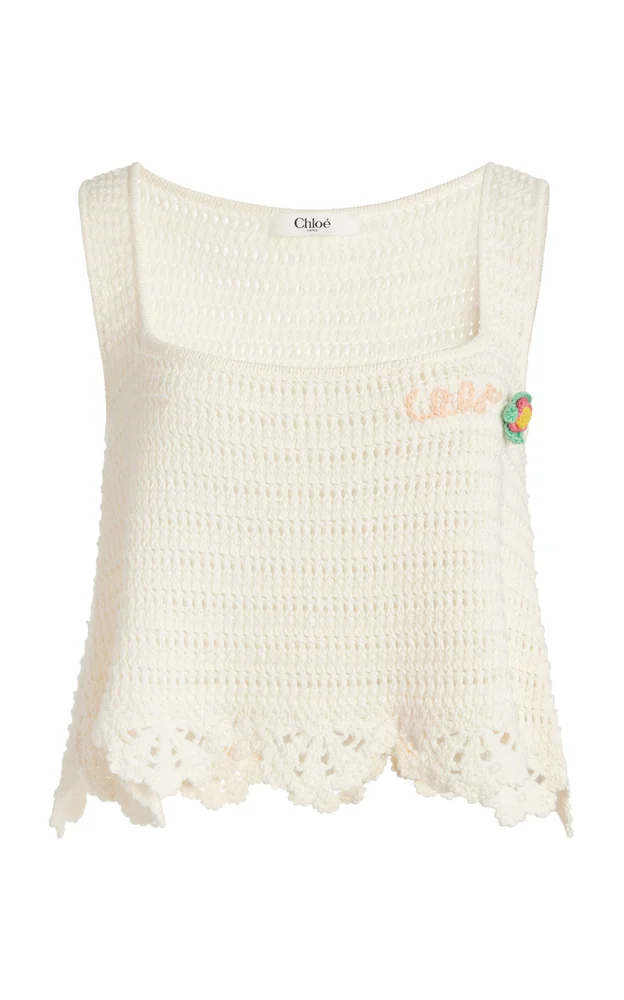 Crocheted Organic Cotton Tank Top