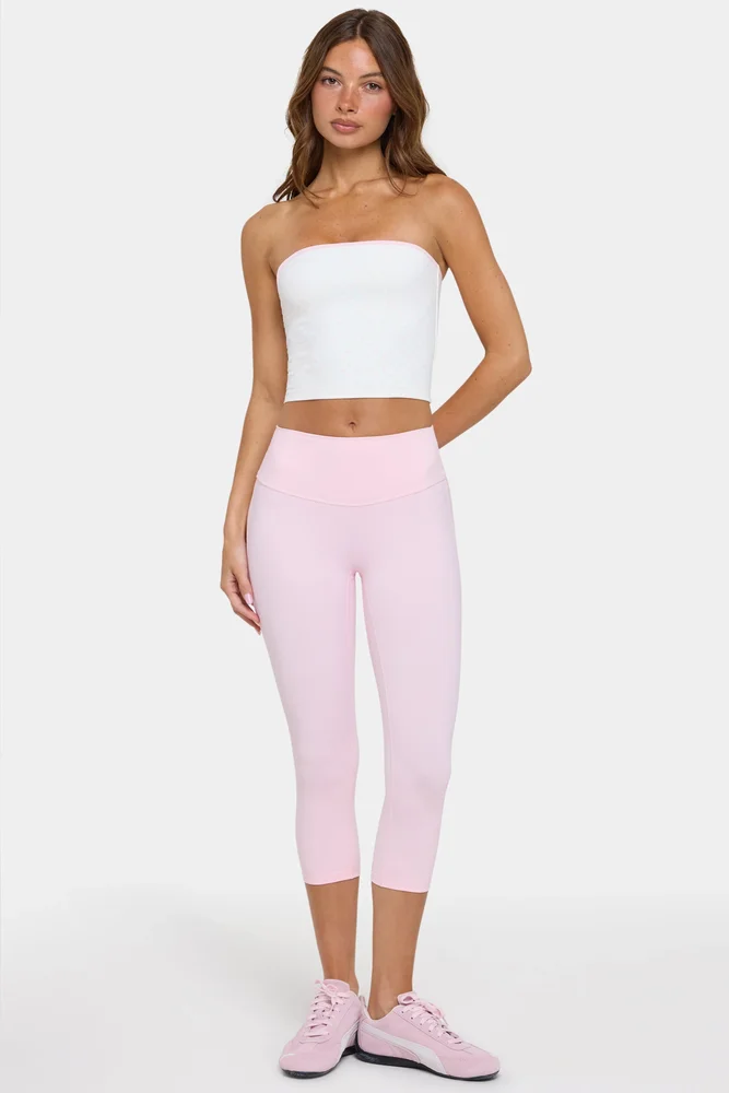 Soft Active Capri Leggings in Sorbet