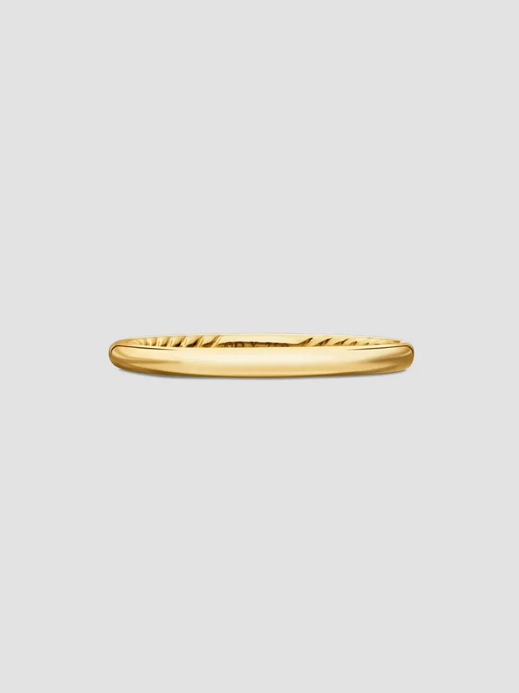 DY Eden Band Ring in 18K Yellow Gold, 2MM