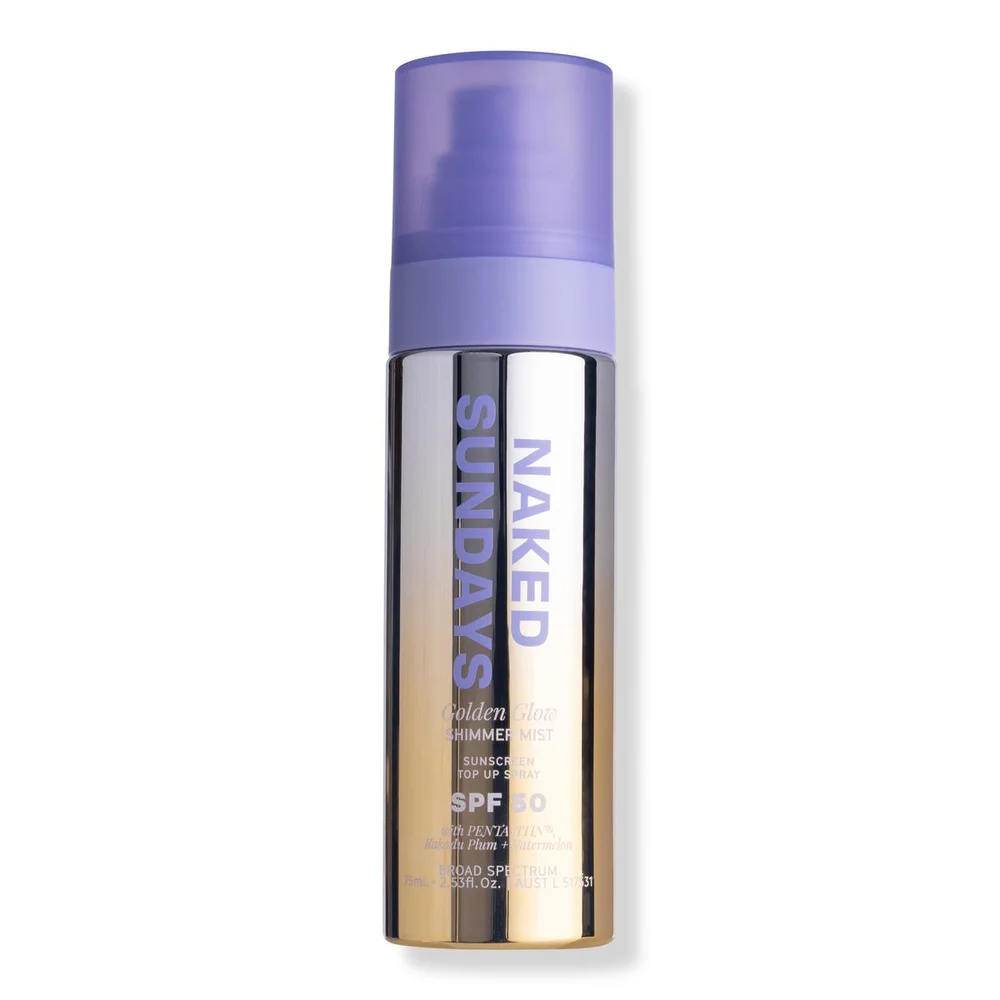SPF50 Golden Glow Shimmer Sunscreen Mist