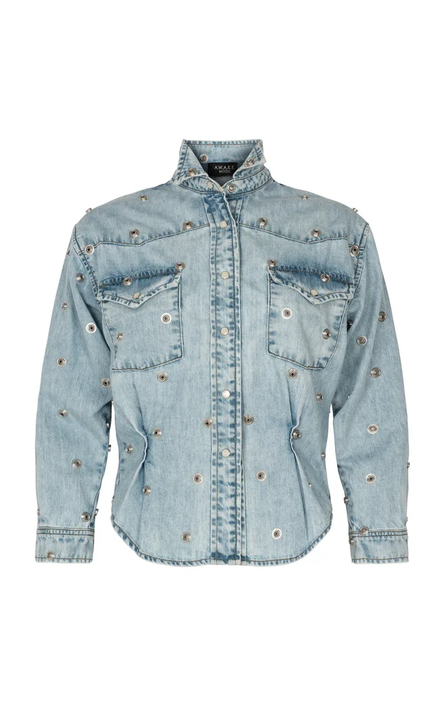Classic Studded Denim Shirt