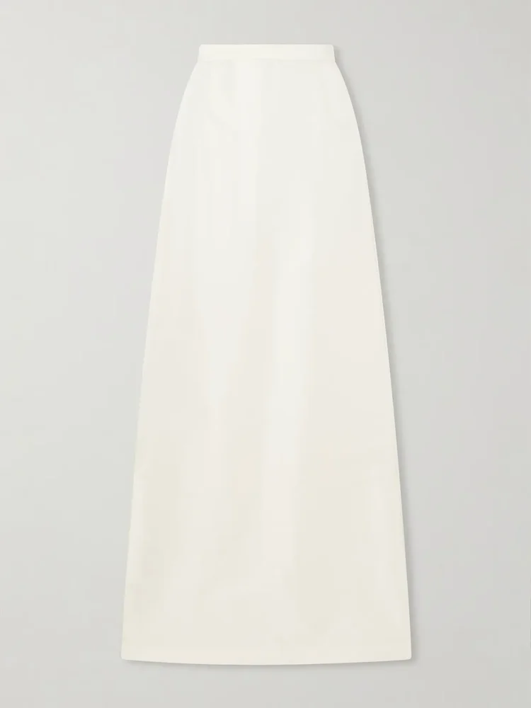 Silk-satin skirt