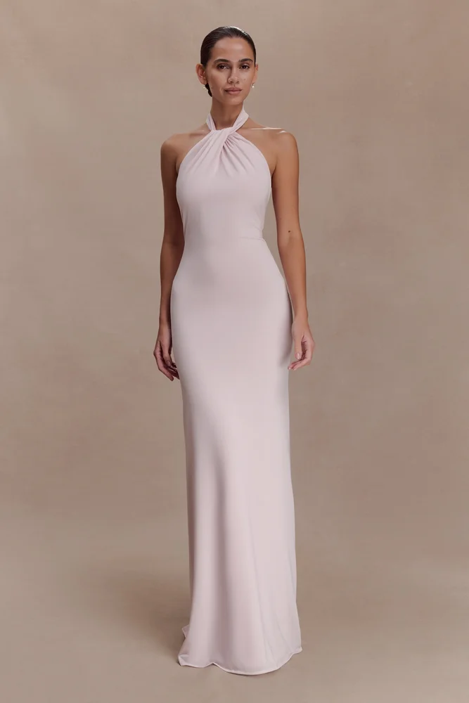 Tanya Buttoned Long Sleeve Maxi Dress - White