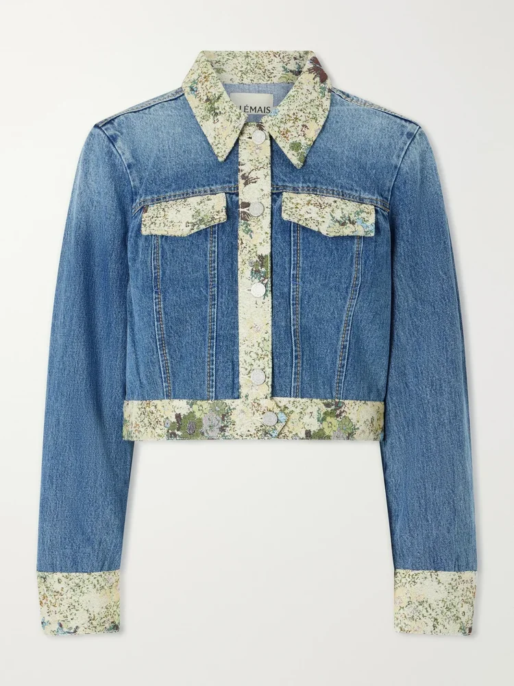 marcel printed denim jacket