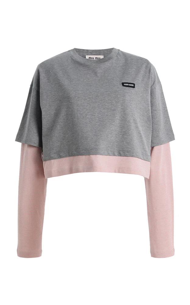 Layered Jersey Top