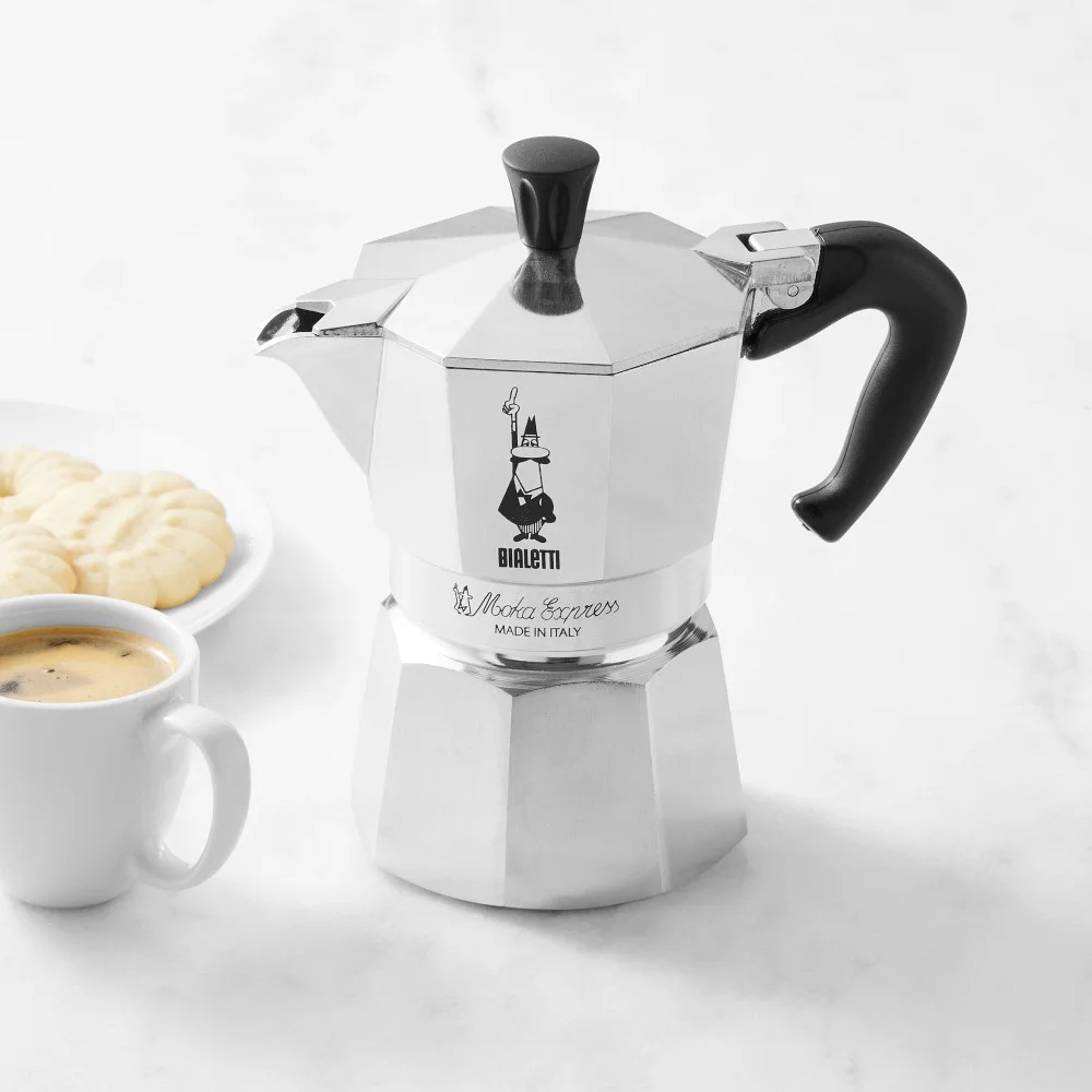 Moka Stovetop Espresso Maker, 3-Cup