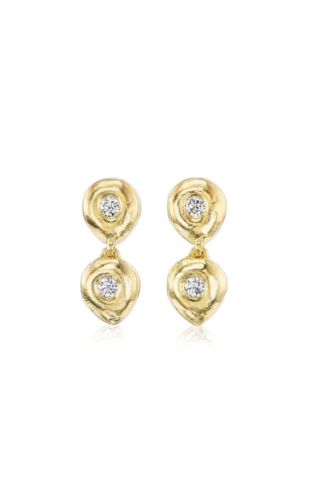 Reverie I 14K Yellow Gold DiamondEarrings
