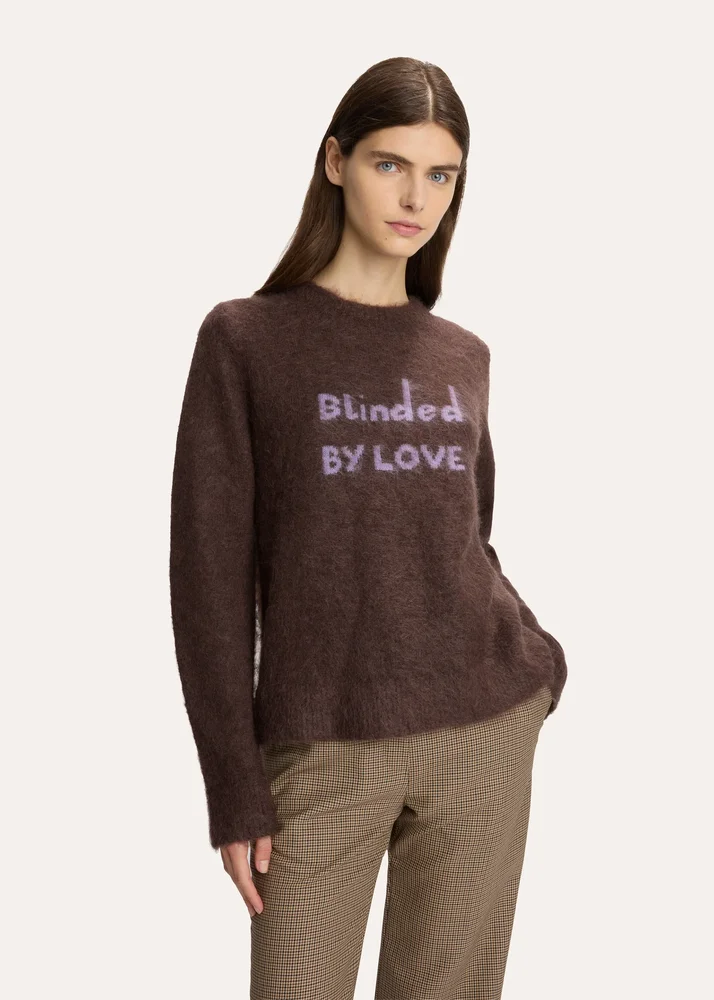 Blinded By Love Jumper - Brown and Lilac