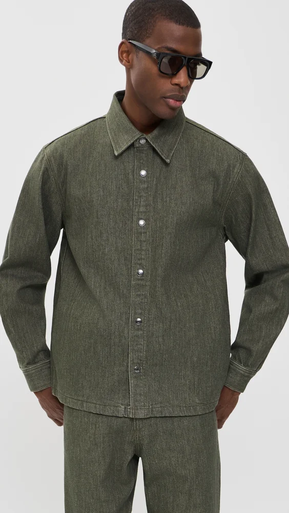 Denim Button Down Shacket