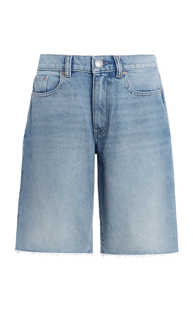 Abby Relaxed Low-Rise Denim Shorts