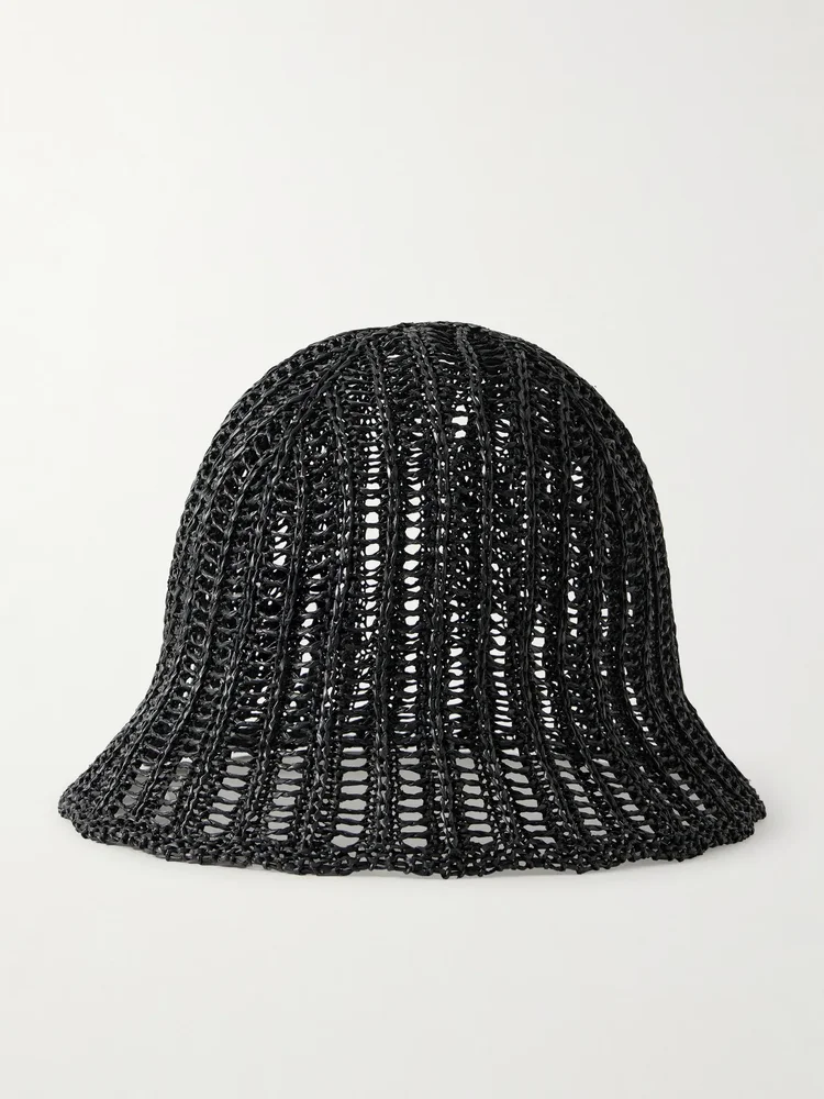 Woven bucket hat
