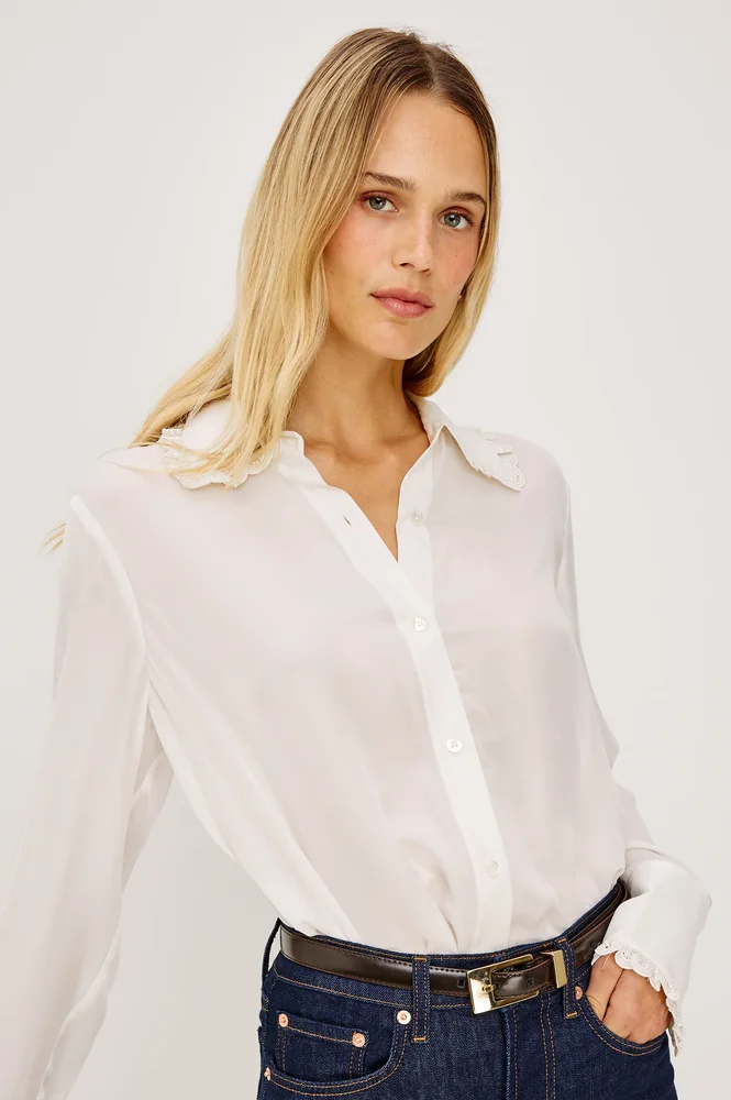 Beatrix Shirt, Ivory
